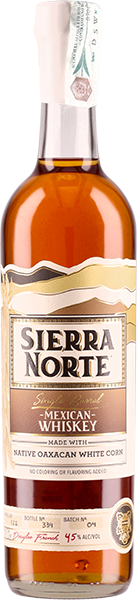 WHISKEY SIERRA NORTE 85% MAIZ BLANCO