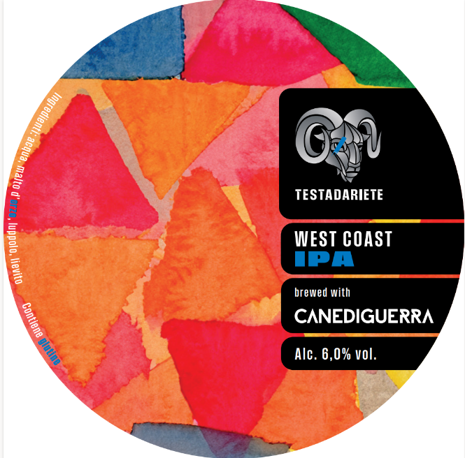 Testadariete - w/Canediguerra - West Coast IPA - 6,0% - Keykeg 20L
