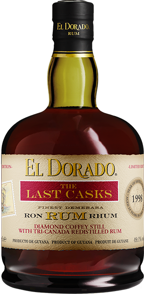 RUM EL DORADO - THE LAST CASKS 1998 DIAMOND COFFEY & TRI-CANADA REDISTILLED