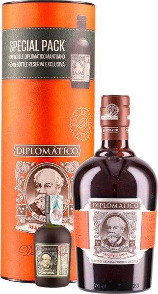 RUM DIPLOMÁTICO MANTUANO RESERVA EXCLUSIVA MIGNON PACK | PA