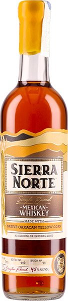 WHISKEY SIERRA NORTE 85% MAIZ AMARILLO