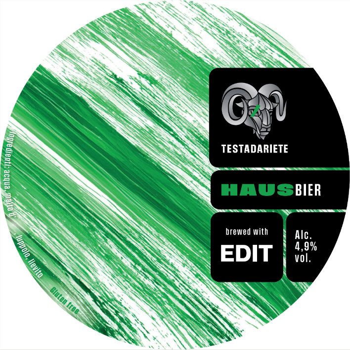 Testadariete - w/EDIT Brewing - Hausbier (GLUTEN FREE) - 4,9% - Polykeg 24LL