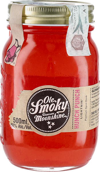 CEREAL SPIRIT DRINK OLE SMOKY MOONSHINE HUNCH PUNCH LIGHTNIN'