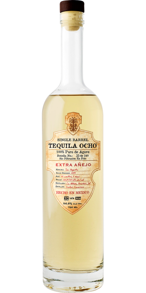 TEQUILA OCHO SINGLE BARREL EXTRA AÑEJO