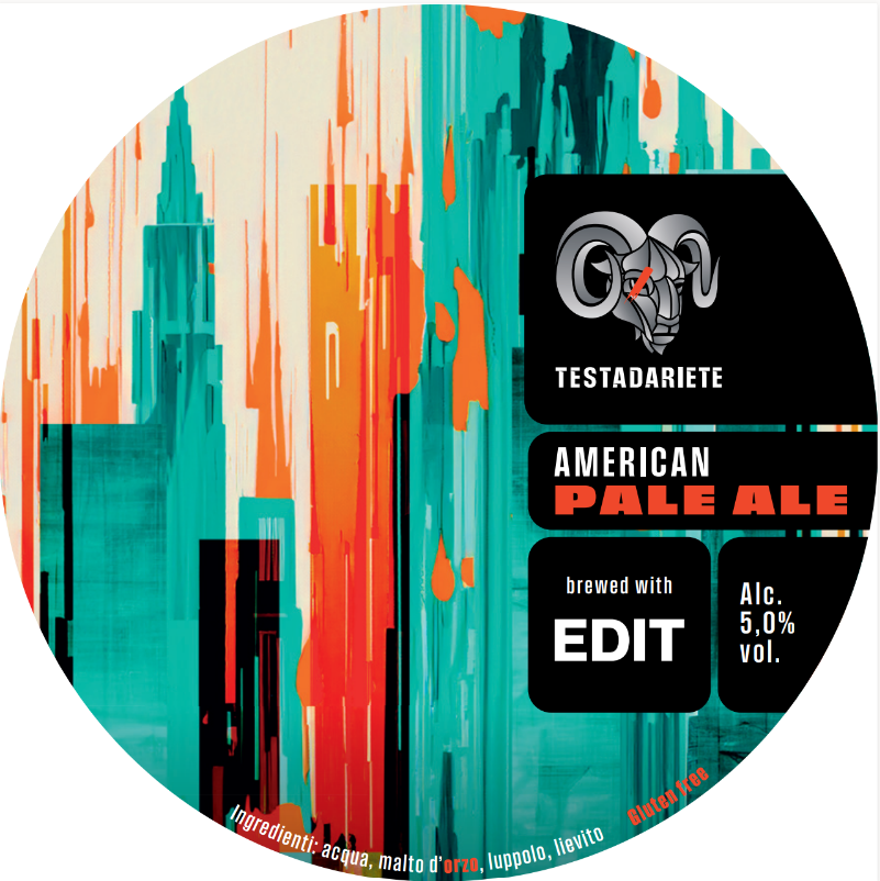 Testadariete - w/EDIT Brewing - American Pale Ale (GLUTEN FREE) - 5,0% - Polykeg 24L